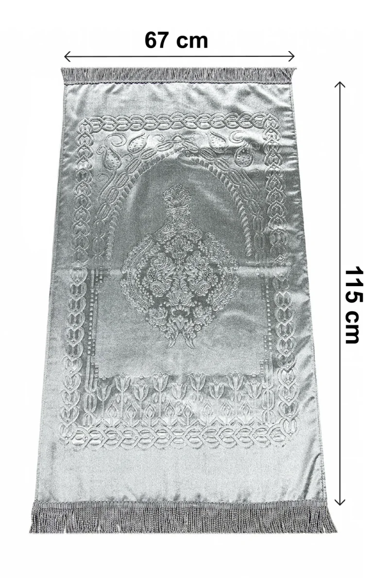 Lüks Özel PVC Kutu Hediyelik Çeyizlik İbadet Seti - Gümüş - 8