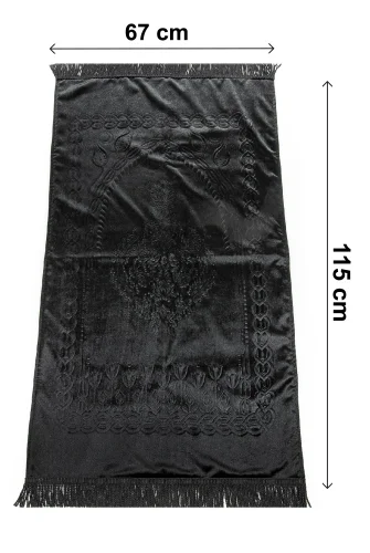 Lüks Özel PVC Kutu Hediyelik Çeyizlik İbadet Seti - Siyah - 7