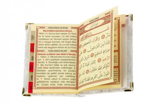 Lüks Özel PVC Kutu Hediyelik Çeyizlik İbadet Seti - Siyah - 9