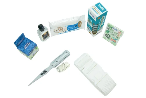 Lüks Pamuk Hac Umre İhram Seti - İhram Takımı, Kemer, Saç Kesim Aparatı, Priz Dönüştürücü, Mendil ve Şampuan (CVZ) - 5