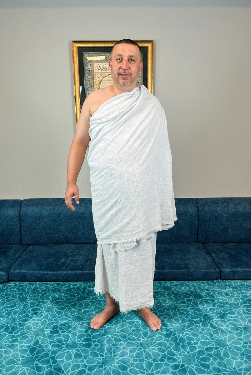 Lüks Pamuk Hac Umre İhram Seti - İhram Takımı, Kemer, Saç Kesim Aparatı, Priz Dönüştürücü, Mendil ve Şampuan (CVZ) - 8