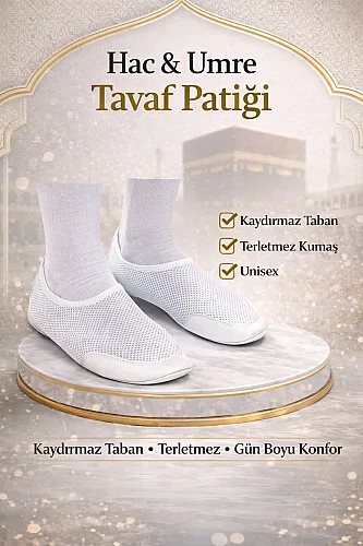 Lüks Pratik Beyaz Hac Umre Tavaf Patiği 