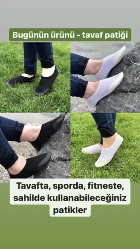 Lüks Pratik Beyaz Hac Umre Tavaf Patiği - 4