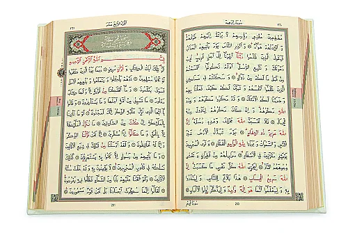 Lüks Sandıklı - Gelin Bohçasına Uygun - Seccade Kuranı Kerim Güllü İnci Tesbih Zikirmatik Şal - Hediyelik Set - Krem - 10