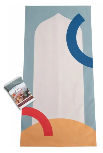 Lüks Su Geçirmez Çantalı Cep Seccadesi, Taşınabilir Seyahat Namazlığı - 1