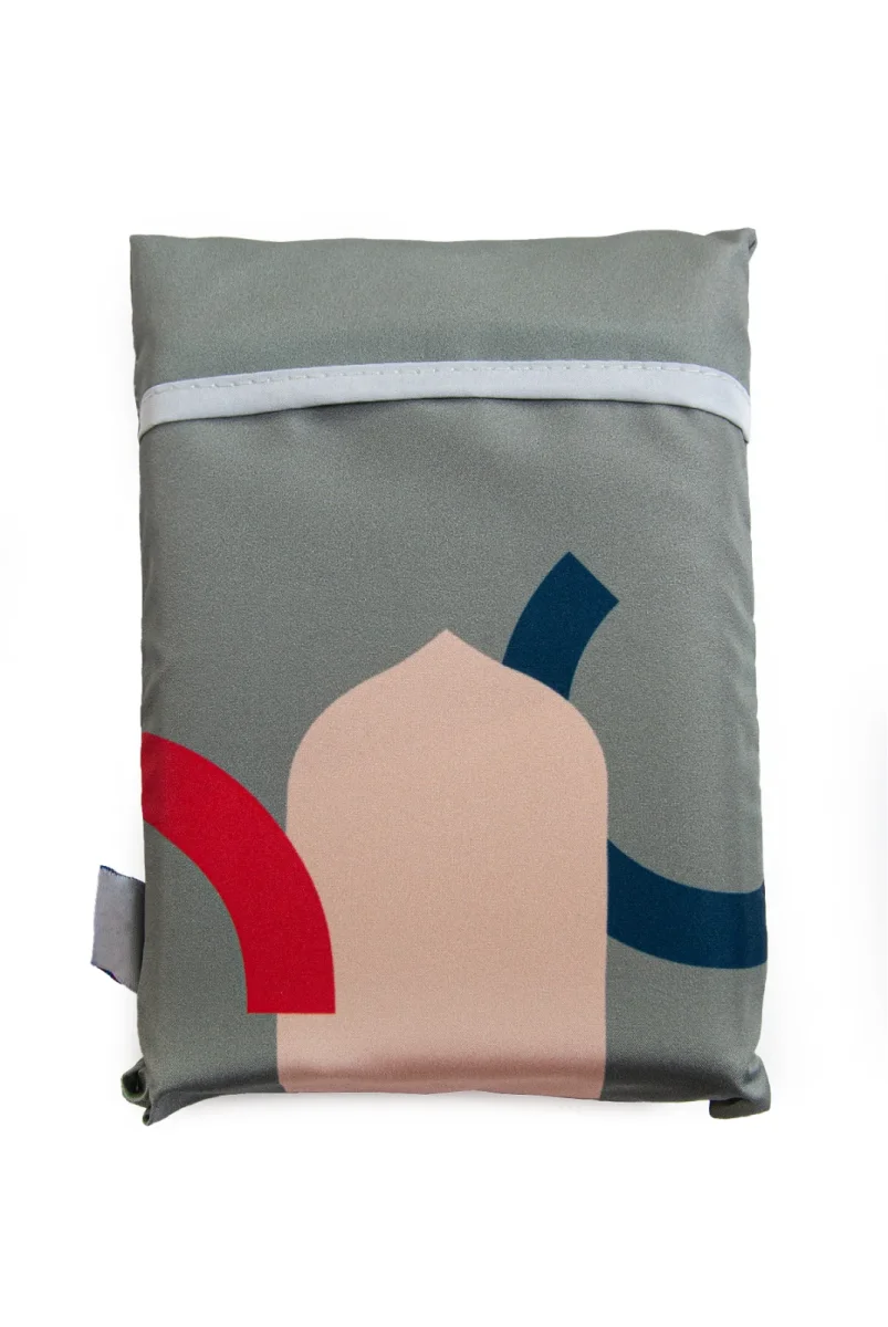 Lüks Su Geçirmez Çantalı Cep Seccadesi, Taşınabilir Seyahat Namazlığı - 5