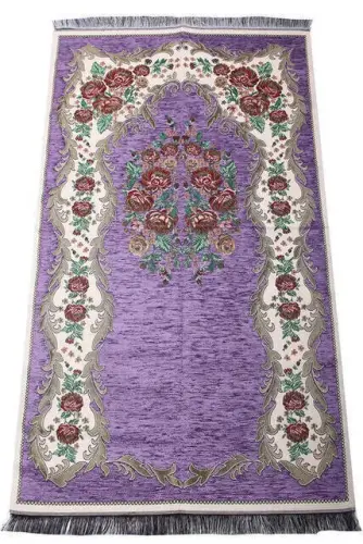 Lux Gulce Chenille Prayer Rug - 0260 - Lilac Color - 1