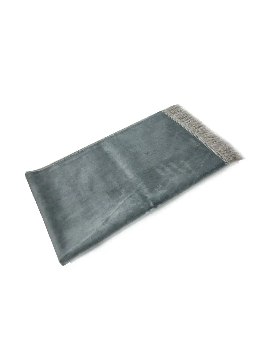 Luxury Untidy Velvet Velvet Prayer Rug - Gray - 2