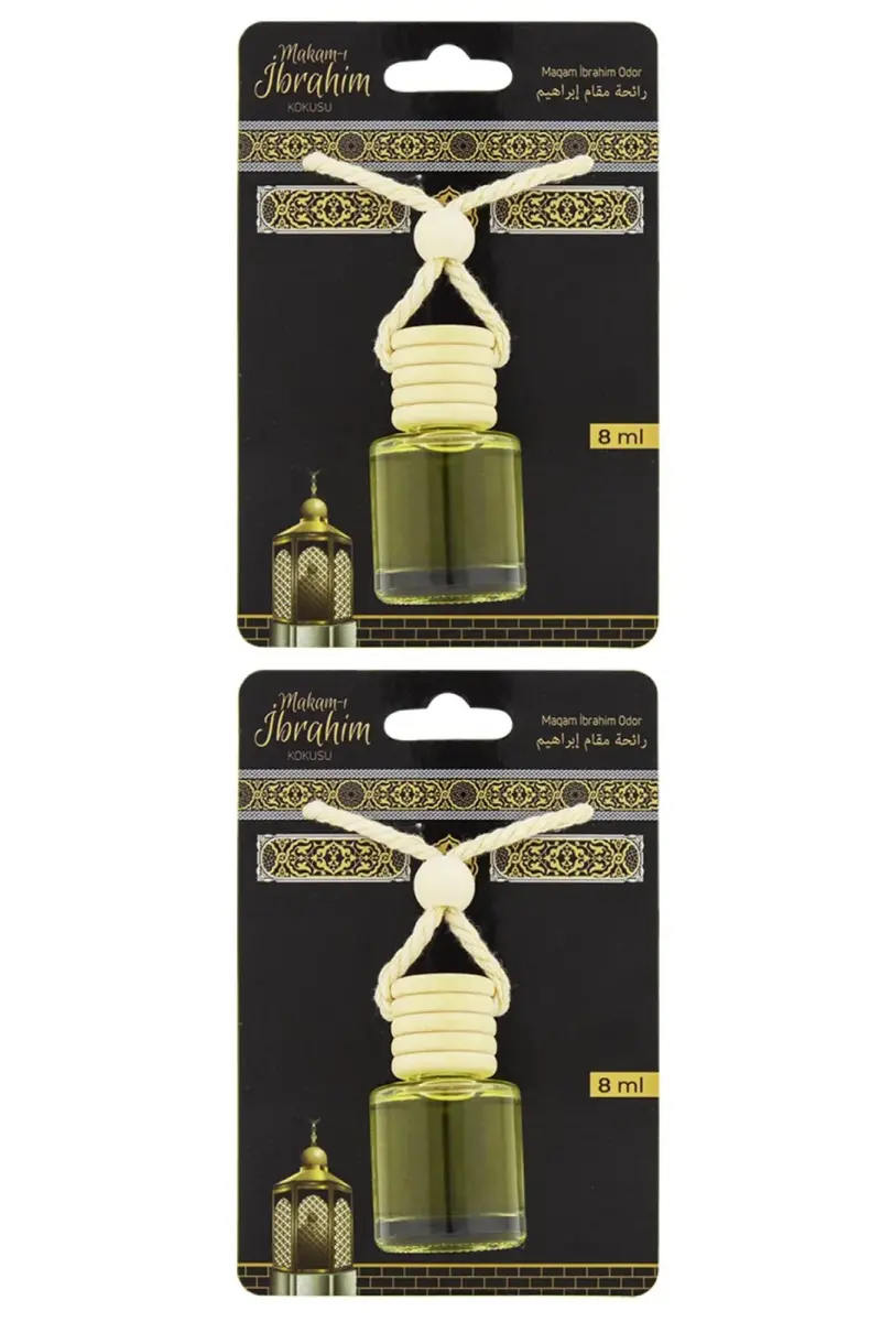 Makamı İbrahim Kokusu 8 Ml Araba Kokusu Cam Şişe 2 Adet - 1
