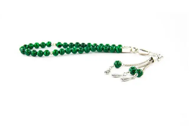 Malachite Ceyt Stone 33-Piece Rosary - 3