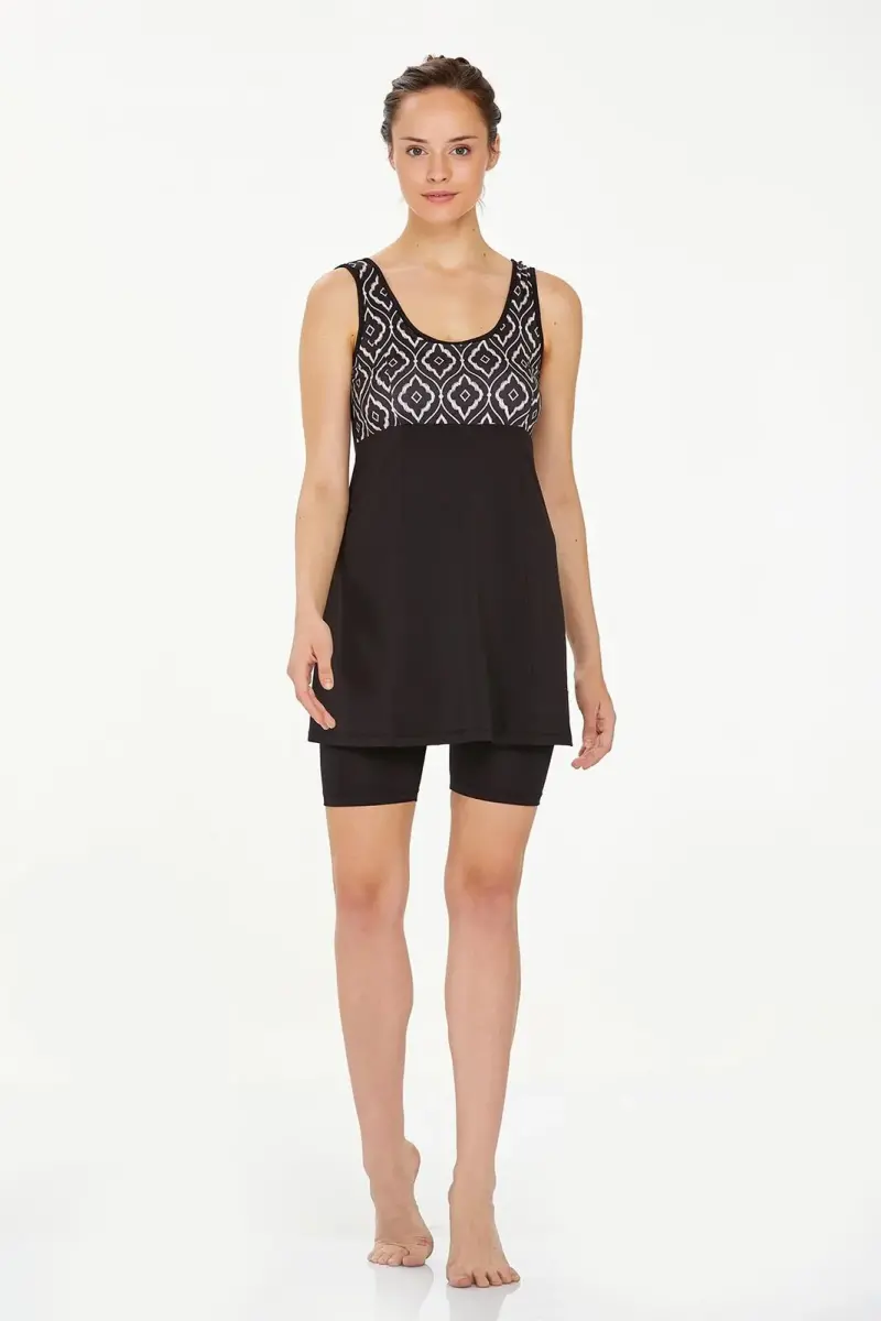 Maresiva 8314-24 Siyah Liv Yarı Kapalı Mayo - 2