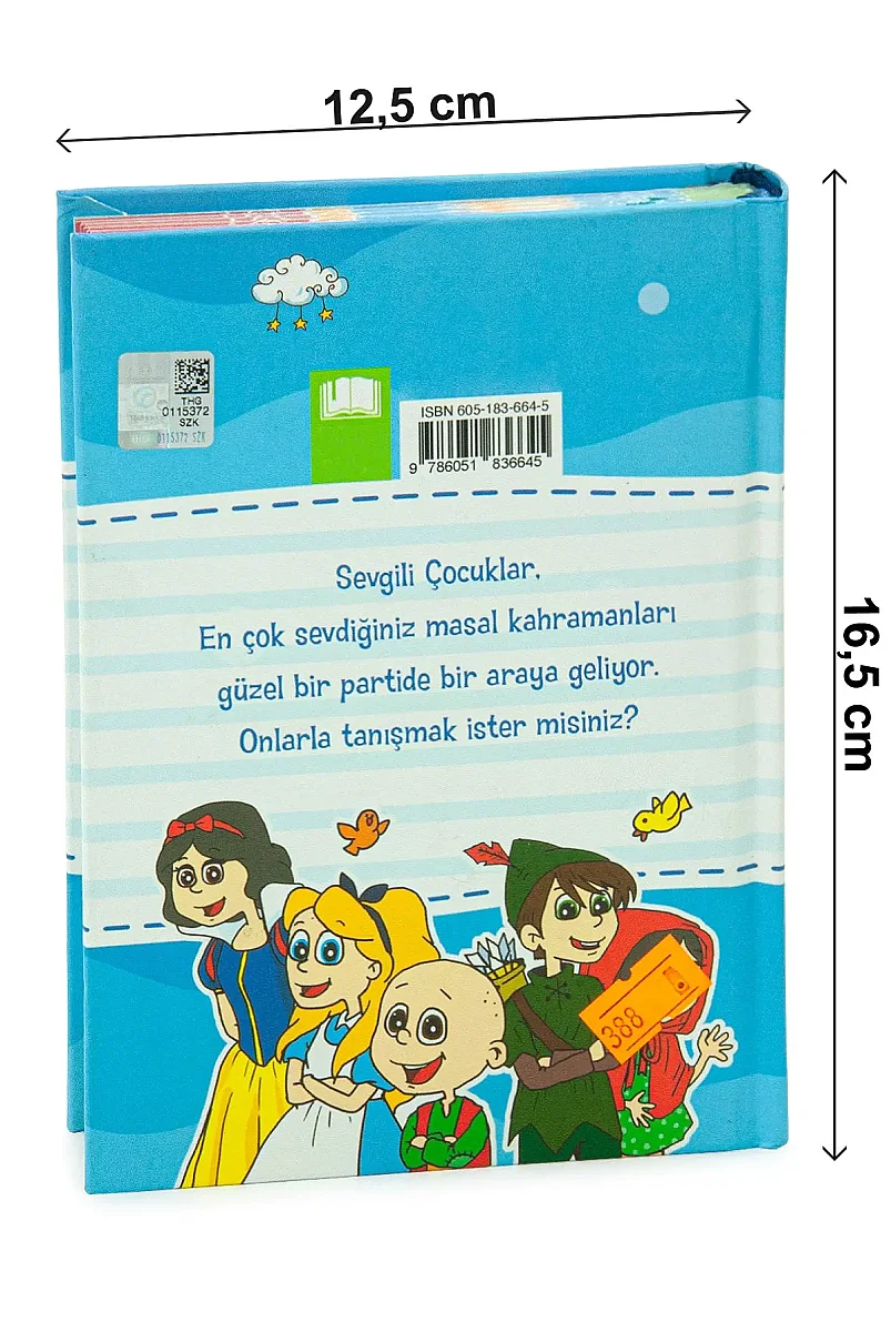 Masal Kahramanları Yarışıyor - Ciltli Çocuk Masal Kitabı (12.5x16.5 cm) - 4