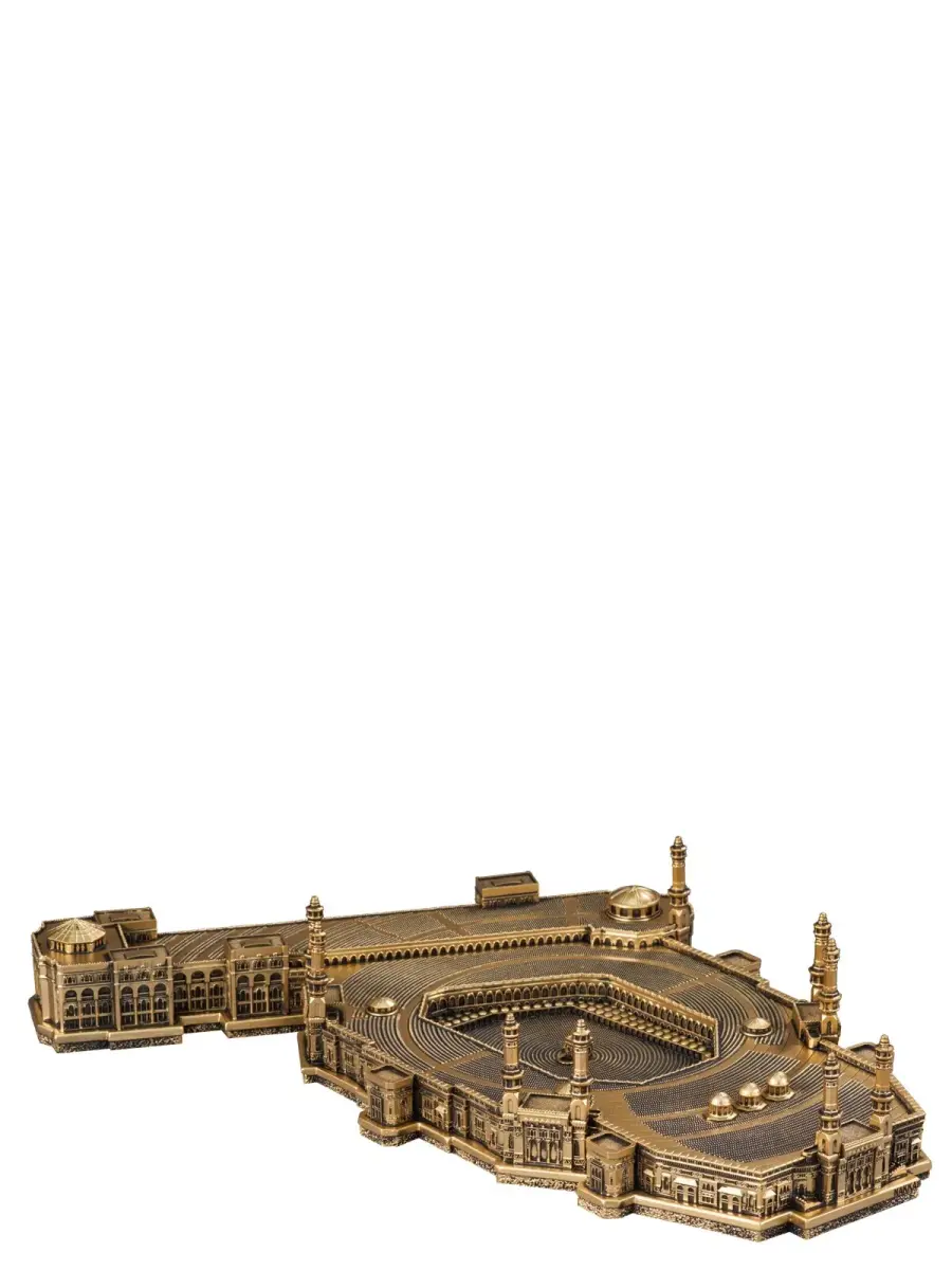 Masjid Haram Kaaba Trinket Religious Gift Gold Color - 5