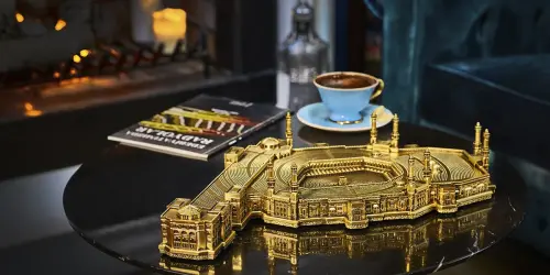 Masjid Haram Kaaba Trinket Religious Gift Gold Color - 6
