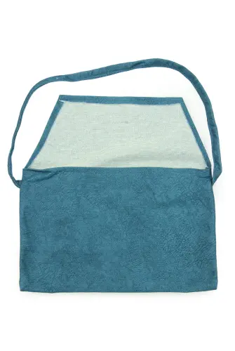 Nubuk Orta Boy Kuranı Kerim Taşıma Çantası Mavi - Medrese Yayınları (1)