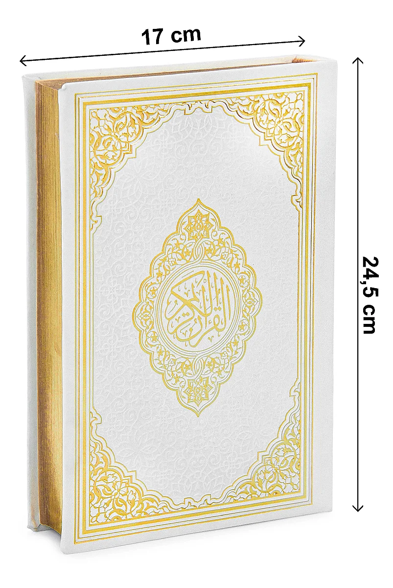 Medine Hatlı Arapça Kuranı Kerim - Termo Cilt - Orta Boy - Beyaz - 2