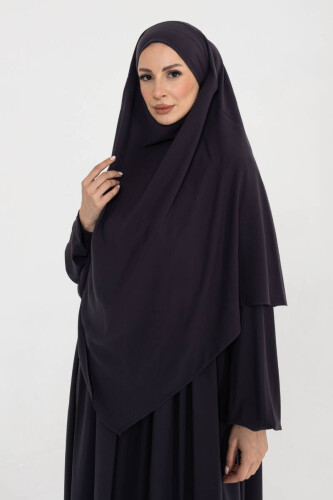 Medine İpeği 3 Parça Hac Umre Ferace Takımı 5003 - Antrasit - 3