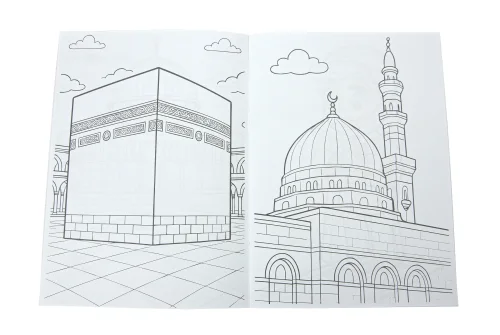 Medine Mescidi Nebevi Yapboz 54 Parça Yapboz - İslami Çocuk Eğitici Oyun Puzzle Seti - 6