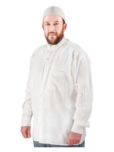 Men's Hajj Umrah Clothing and Necessity Set Cream - İhvan (1)
