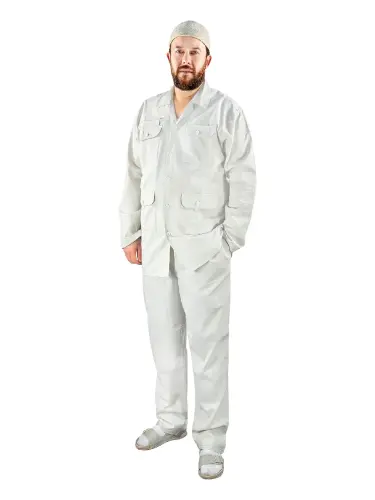 Men's Hajj Umrah Necessity Set Safari Suit Cream - 1