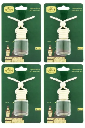 Mescidi Aksa Kokusu 8 Ml Araba Kokusu Cam Şişe 4 Adet 