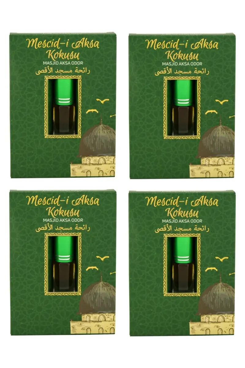 Mescidi Aksa Kokusu Alkolsüz Esans 3ml 4 Adet - 1