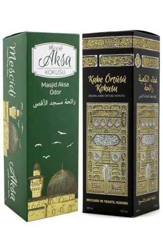 Mescidi Aksa ve Kabe Örtüsü Kokusu Sprey 400 Ml. Siyah - 1