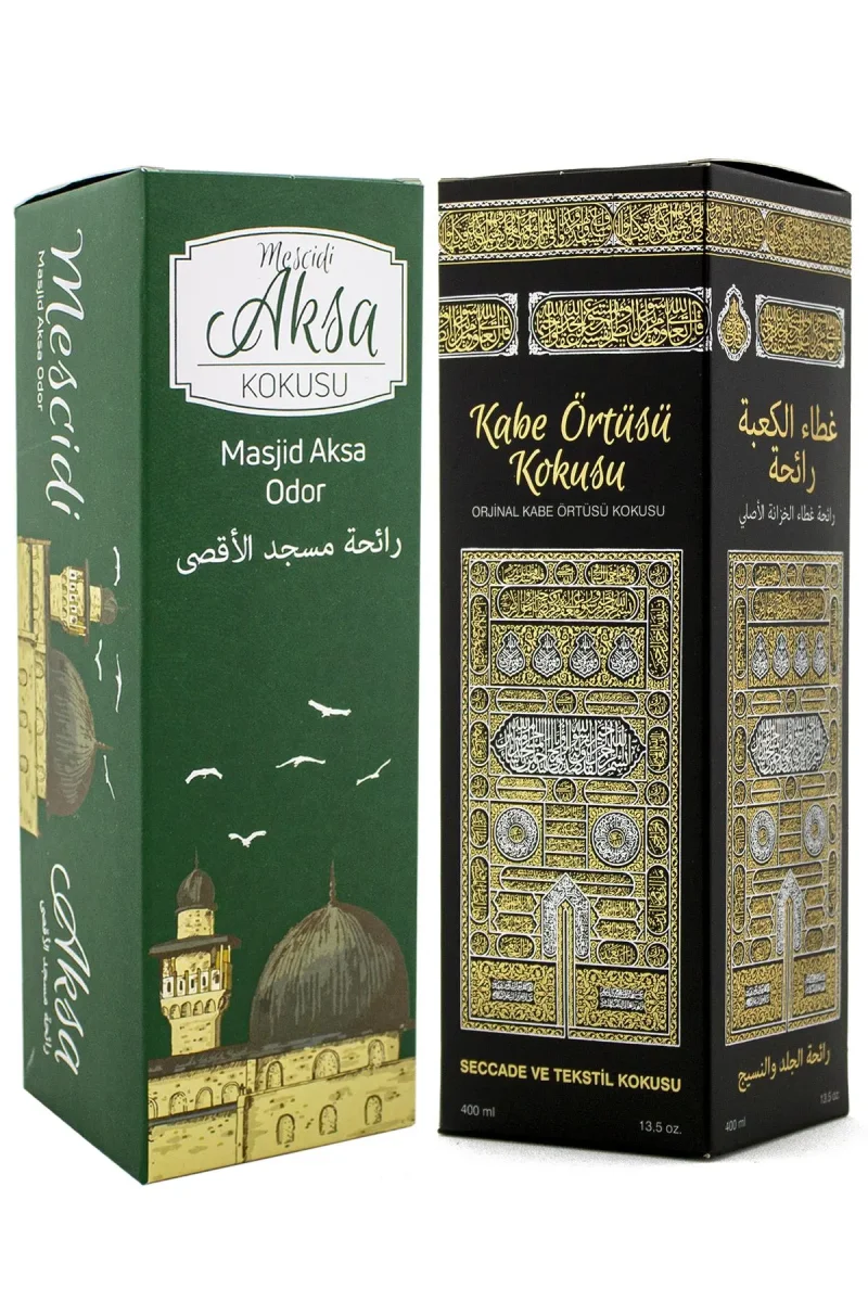 Mescidi Aksa ve Kabe Örtüsü Kokusu Sprey 400 Ml. Siyah - 1