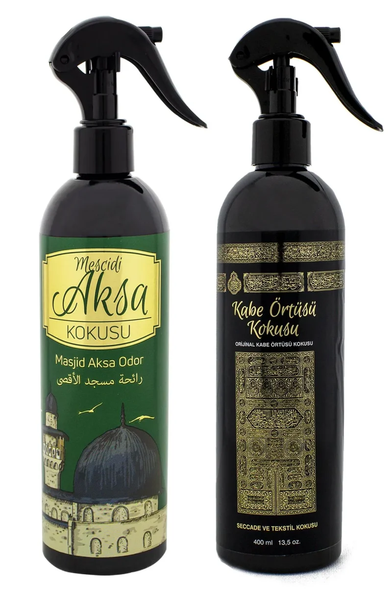 Mescidi Aksa ve Kabe Örtüsü Kokusu Sprey 400 Ml. Siyah - 2