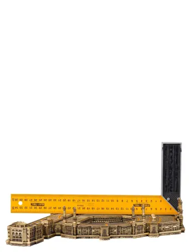 Mescidi Haram Kabe Biblo Dini Hediyelik Altın Renk - 4