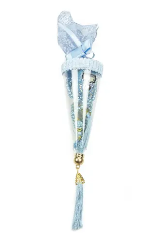Mevlüt Gift Set with Zikrmatik and Pearl Prayer Beads in Special Box Light Blue - İhvan (1)