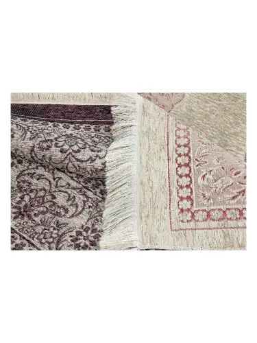 Mihraplı Lüks Şönil Seccade Bordo - 4