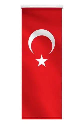 Minber Örtüsü - Storlu Perde - Türk Bayrağı Desenli 