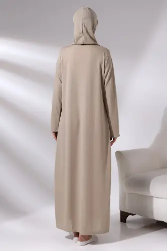 Mink Women's Zippered One-Piece Self-Covered Prayer Dress - 4