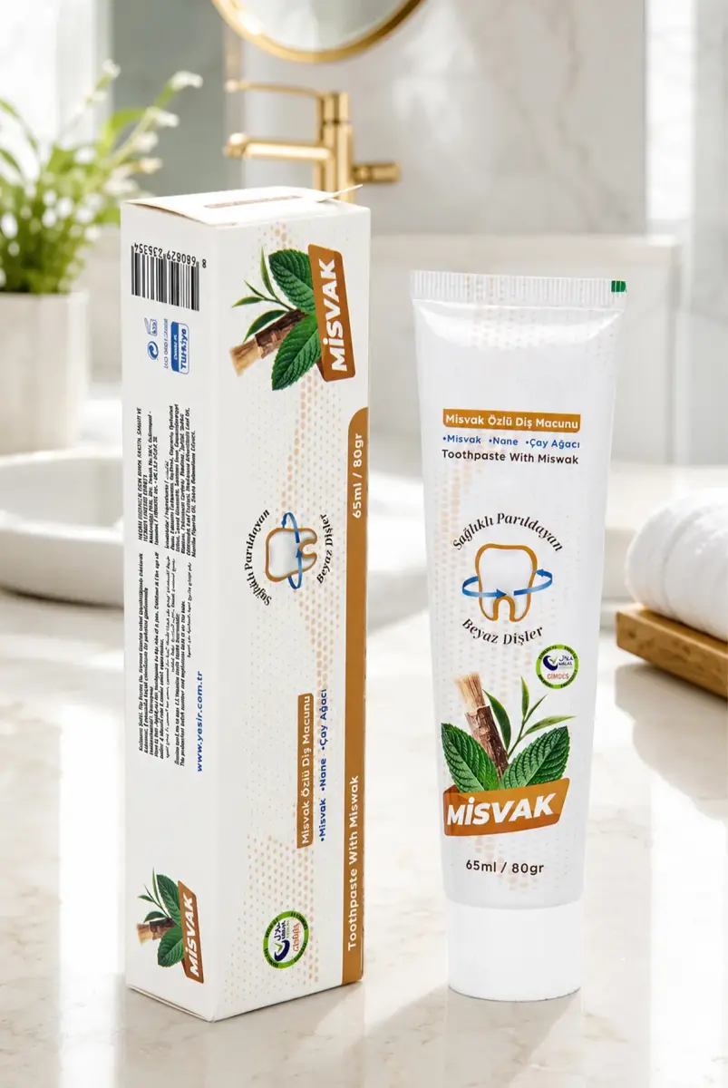 Misvak Özlü Diş Macunu Nane ve Çay Ağacı 65 ml – 80 gr - 1