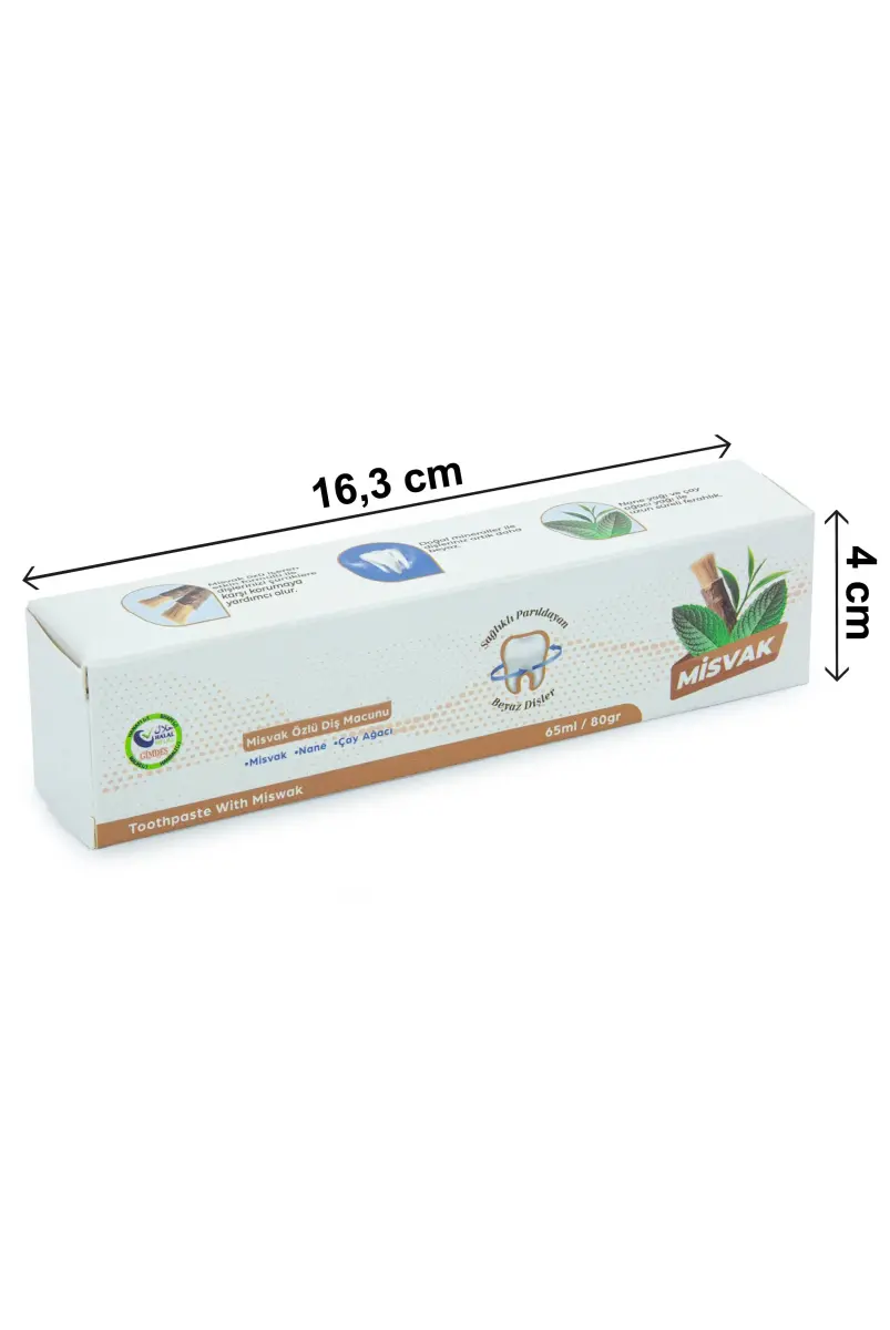 Misvak Özlü Diş Macunu Nane ve Çay Ağacı 65 ml – 80 gr - 6