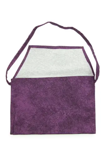 Nubuk Orta Boy Kuranı Kerim Taşıma Çantası Mor - Medrese Yayınları (1)