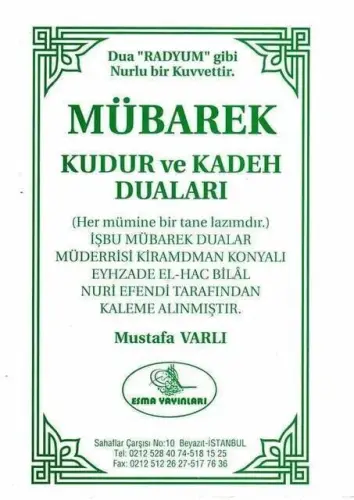 Mübarek Kudur ve Kadeh Duaları-1360 - 1
