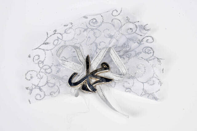 Muhammed Lafzı Lavender Scented Magnet - Mevlidi Nebi Gift - Silver Color - 1117 - Thumbnail