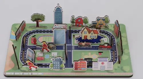 My City Model - Wooden Figure and Model - Educational Toy - Educational Toy for Ages 5 and Above - ihvanonline (1)