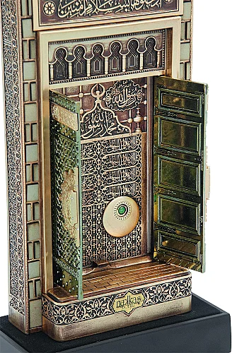 Nakkaş Babeyn Set Boytu – Açılır Beytullah ve Mescid-i Nebevi Kapısı - Orta Boy, Antik Sarı - 16
