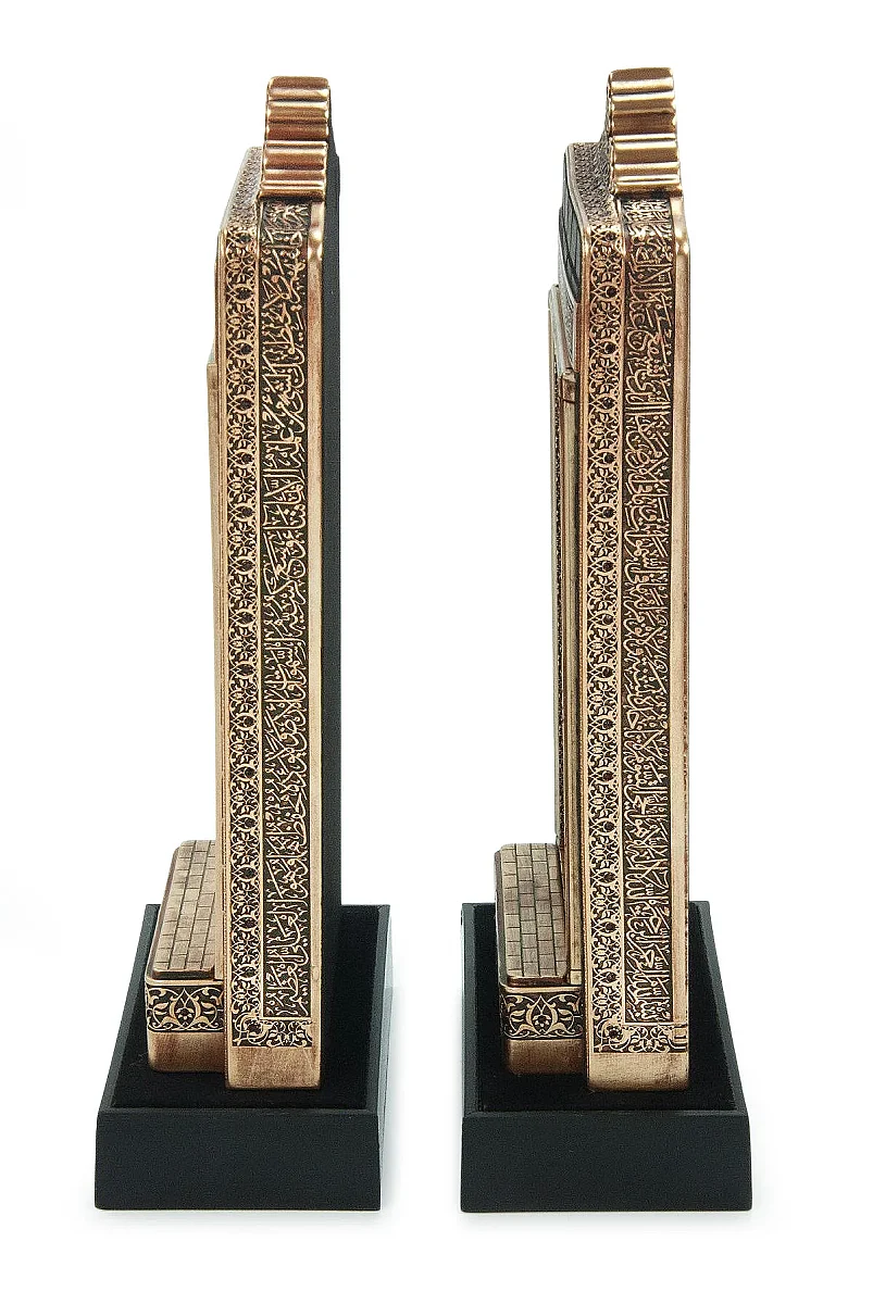 Nakkaş Babeyn Set Boytu – Açılır Beytullah ve Mescid-i Nebevi Kapısı - Orta Boy, Antik Sarı - 7