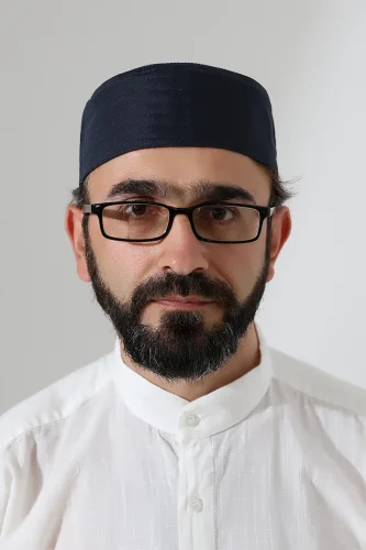 Nalı Şerif Desenli Kalıp Kumaş Takke Lacivert - 5