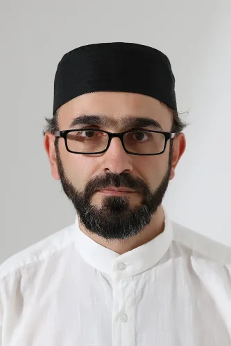 Nalı Şerif Desenli Kalıp Kumaş Takke Siyah - 4