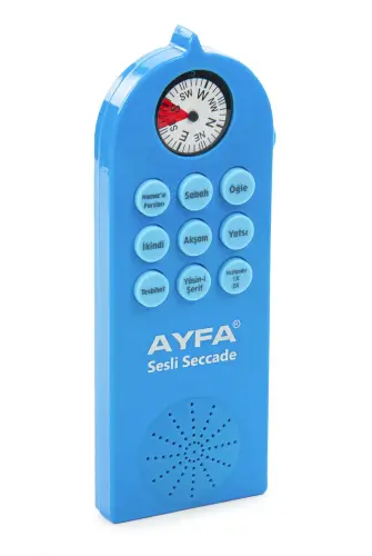 Namaz Hocası Sesli Seccade Seti - Mavi - 3