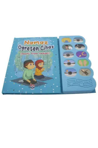 Namaz Öğreten Cihaz Resimli Kitap Seti Mavi 