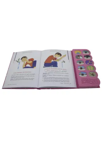 Namaz Öğreten Cihaz Resimli Kitap Seti Pembe - 3