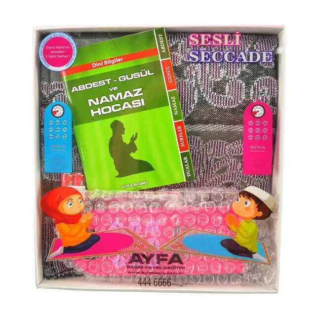 Namaz Öğreten Seccade Kulaklıklı Pusulalı - 4