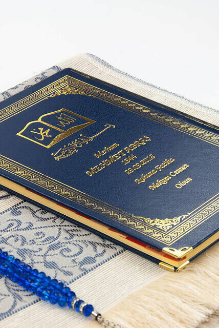 Name Printed Hard hard-Skinned Yasin Book - Seccade - Crystal Rosary Set - Personalized Gift - Thumbnail