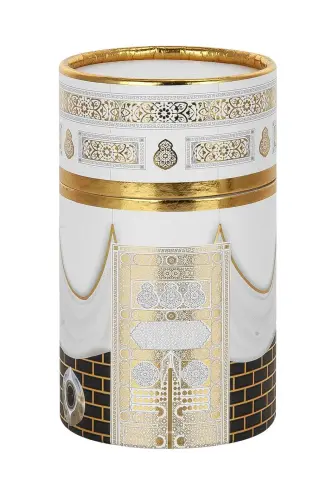 New Kabel Special Cylinder Boxed Prayer Rug Set White - ihvanonline (1)
